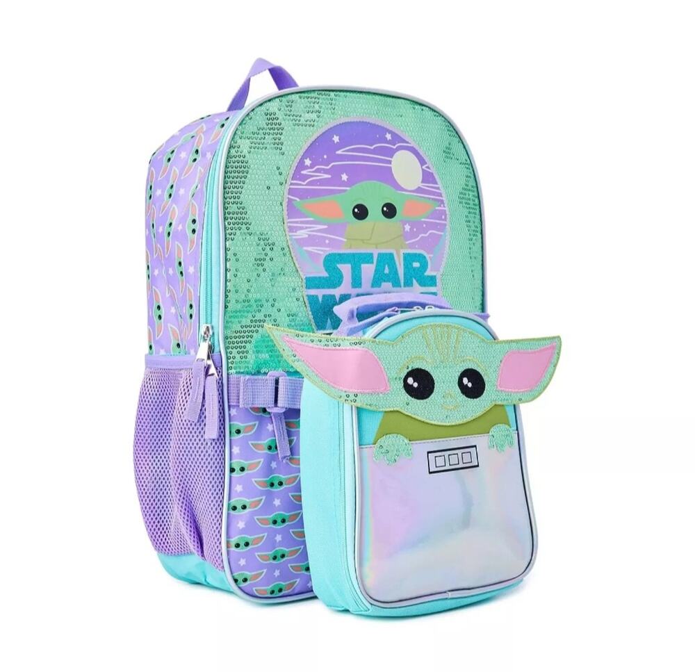 New Disney baby yoda backpack and lunch bag set
